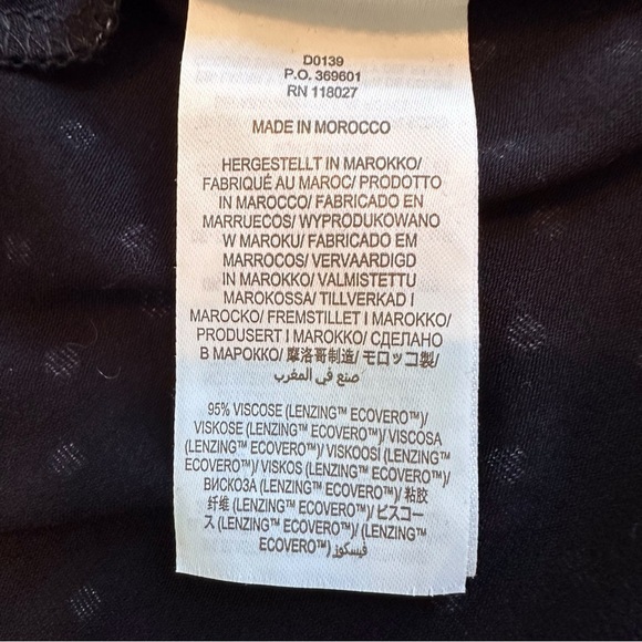 Boden Amelie‎ Black Pink Polka Dot Jersey Knit Fit Flare Dress Pockets Size 14 - Picture 12 of 13